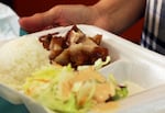FILE: A to-go meal prepared in polystyrene foam box. Newport's restaurant plastics ban has been delayed until the end of this year.