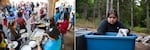 Wellness Warrior Camp allows children like Mariah Benitez, 15, right, to help with meal prep in the traditional kitchen outside Achfa-Hammi. The camp serves only first foods like salmon and deer.