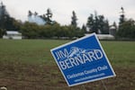 Clackamas County commissioner Jim Bernard is campaigning for county chair against incumbent John Ludlow.