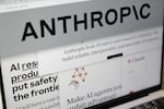 FILE - Pages from the Anthropic website and the company's logo are displayed on a computer screen in New York, Feb. 26, 2026.