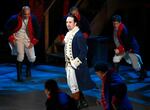 Lin-Manuel Miranda and the cast of "Hamilton" perform at the Tony Awards in 2016. The show has garnered near-universal acclaim since its 2015 opening.