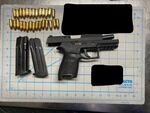 A gun found by TSA officers at Portland International Airport.