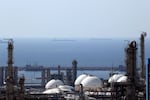 A picture shows a general view of the phase 17-18 of the South Pars gas field facilities in the southern Iranian port town of Assaluyeh on the shore of the Gulf on November 19, 2015.
