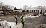 A digging project near the West Wing, pictured in Jan. 2011, looked to many like bunker business.