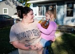 Jayeleauna Lewis and her 3-year-old daughter are from Indiana. When Lewis learned that her state does not replace stolen benefits, she recalled a SNAP worker recommending she go to food pantries for the rest of the month.