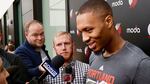 Damian Lillard at the Trail Blazers' practice facility