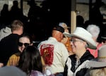 FILE: Democratic gubernatorial candidate Tina Kotek chats with voters at the Pancake Breakfast, a tradition at the Pendleton Round-Up, on Sept. 16, 2022.