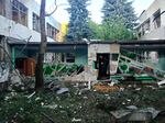 This photo, released by Moscow Region Governor Andrei Vorobyev's official telegram channel, shows a building damaged during a Ukrainian drone attack in Elektrostal, Moscow region of Russia, on Saturday, July 18, 2026.