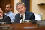 FILE - Rep. Thomas Massie, R-Ky., speaks as FBI Director Kash Patel appears before the House Judiciary Committee, on Capitol Hill in Washington, Sept. 17, 2025. (AP Photo/Mark Schiefelbein)