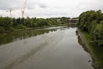 The Columbia Slough is surrounded by industrial sites. Of the 26 industrially polluted sites along its banks, the Oregon Department of Environmental Quality has cleaned up 10 since 2005. Pictured on July 10, 2023.