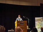 Children’s Defense Fund president Rev. Starsky Wilson delivered the keynote address at iUrban Teen’s MLK breakfast on Monday, Jan. 19, in Ridgefield, Wash. Wilson urged the audience to continue working together in tumultuous times.