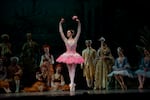Dani Rowe dancing in Houston Ballet's Sleeping Beauty in 2011.