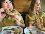 "Cancer for Breakfast" is a podcast that uses humor and approachable research to talk about cancer. It's hosted by Stefanie LeJeunesse, left, and Amy Dials, seen in this provided photo.