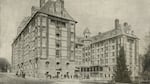 In 1883, construction began on the block to build Portland’s premiere first-class hotel in a Victorian architecture style, spearheaded first by railroad magnate Henry Villard. The Portland Hotel opened on April 7, 1890.