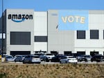 Workers at this Amazon warehouse in Bessemer, Ala., held a revote on unionizing in March 2022, but the result remains unresolved.