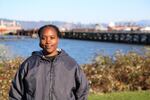 Seamanship cadet Nadiyah Taylor on her graduation day.