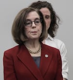 “Coronavirus is in our community. We should be prepared for thousands of cases in Oregon,” Gov. Kate Brown said at a briefing on the coronavirus.