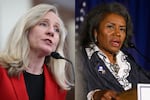 Democrat Abigail Spanberger (left) and Republican Winsome Earle-Sears are the candidates for governor of Virginia.