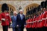 President Biden and King Charles review royal guards at Windsor Castle ahead of a meeting with philanthropists about financing clean energy projects in developing countries affected by climate change.