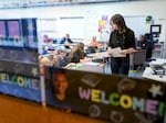 Linn County Alcohol and Drug Prevention Specialist Shannon Snair leads a LifeSkills Training class at Scio Middle School in Scio, Ore., Nov. 16, 2023. The class is one of the most research-supported substance use prevention curricula in the country.