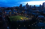 FILE - An aerial view of Cal Anderson Park is shown on Thursday, Jan. 25, 2024, in Seattle.