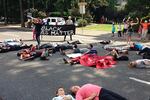 A "Black Lives Matter" protest in Portland, Ore., August 12, 2015.