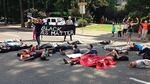 A "Black Lives Matter" protest in Portland, Ore., August 12, 2015.