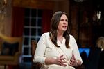 Arkansas Gov. Sarah Huckabee Sanders delivers the Republican response to the State of the Union address by President Joe Biden on February 7, 2023 in Little Rock, Arkansas.