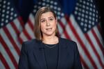 Democratic Michigan U.S. Sen. Elissa Slotkin rehearses the Democratic response to Trump's address.
