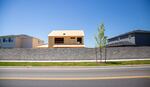 A building being built in a subdivision.