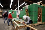 Students in the construction program at Texas State Technical College in Waco.