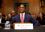 Housing Secretary Scott Turner, pictured at a confirmation hearing last month, says he has launched a DOGE task force to review every dollar the Department of Housing and Urban Development spends.
