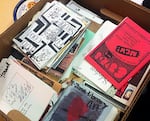 A collection of San Francisco punk zines from the 1990s, from the Prelinger Library collection, photographed in 2012. 
