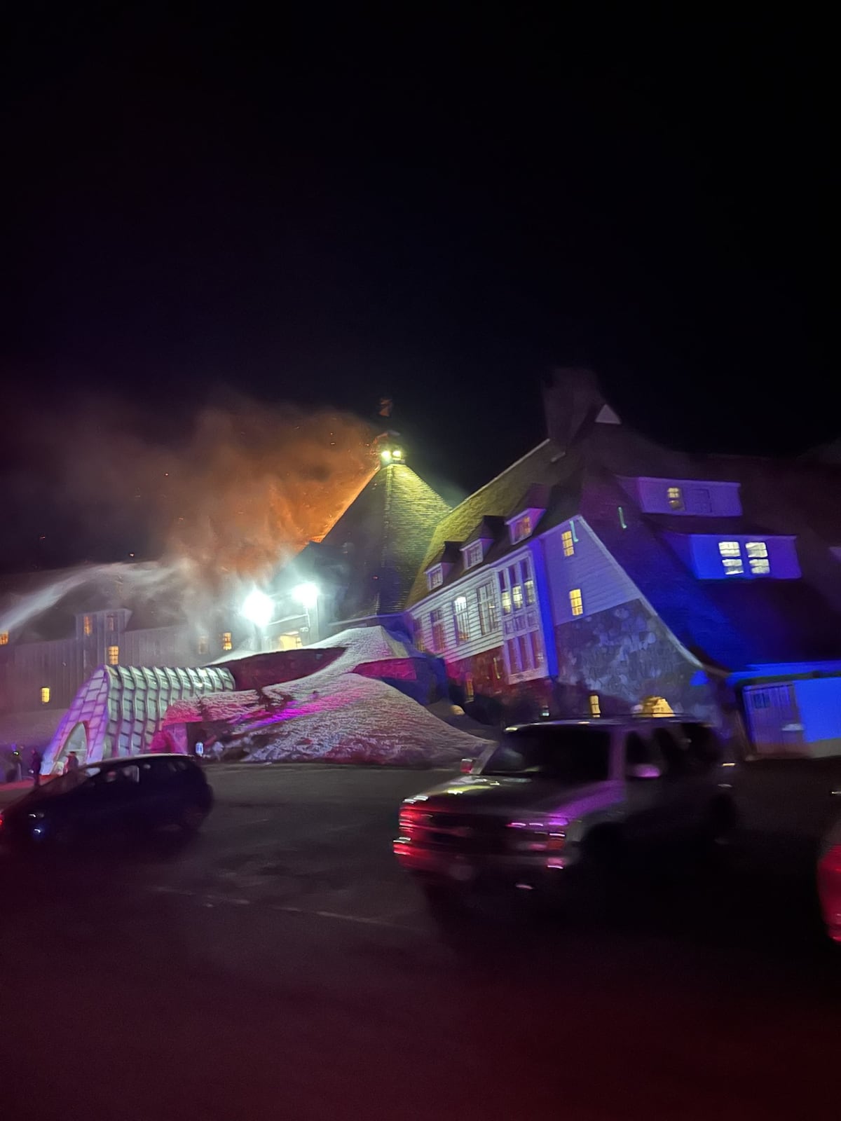 Historic Timberline Lodge closed after Thursday night fire - OPB