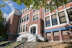 The outside of Jefferson High School in Portland on September 6, 2023. The latest plans for Jefferson reflect an increase of $120 million from earlier estimates. 