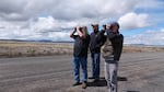 Bob Hunter (right) says much of the farming on the Klamath refuges does not serve wildlife.