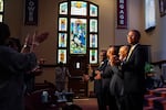 At Friendship Baptist Church, the congregation celebrated four elders who were ordained during a Sunday service on Feb. 2, 2025. The church was once a center of Black life in Old Town Pasadena. Church elders are hopeful the wave of displaced residents will be able to return.