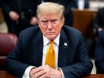 Donald Trump attends his criminal trial at Manhattan Criminal Court in New York City on May 29, 2024.