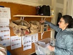 3.	Ridwell customer Jody Coale has been recycling for more than 50 years. She joined Ridwell in early 2021 and has created her own system to organize items to recycle through Ridwell. Pictured on April 15, 2024.