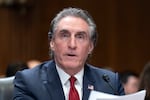 Former Gov. Doug Burgum, President-elect Donald Trump's choice to lead the the Interior Department as Secretary of the Interior, testifies before the Senate Energy and Natural Resources Committee on Capitol Hill in Washington, Thursday, Jan. 16, 2025.