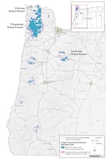 A map showing the plan's coverage area.