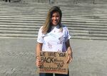 Montserrat Garrido traveled from Hood River to Washington, D.C., for the March For Our Lives rally. She wore a shirt signed by all of her friends and family. 