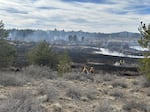 A wildfire broke out north of La Pine Tuesday, March 17, 2026 prompting officials to issue multiple evacuation orders.