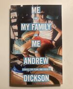 The front cover of Andrew Dickson's new book, "Me and My Family and Me". Its part memoir, part family history, and part essays on topics ranging from sports to ice cream to eBay.