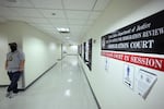 Federal agents patrol the halls of immigration court at the Jacob K. Javitz Federal Building on Aug. 28.
