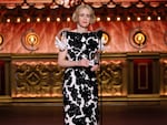Sarah Paulson is seen Sunday night accepting the best leading actress in a play award for Appropriate, marking her halfway point to EGOT status, a person who has won an Emmy, Grammy, Oscar and Tony awards.