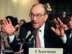 Fed Chair Alan Greenspan testifies before the Joint Economic Committee in Congress in Washington, D.C., on June 17, 1999.