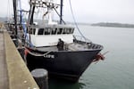 Fishing Vessel New Life, docked in Newport, Oregon, May 14, 2025.