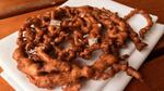 Any Super Bowl snack-a-thon needs a nod toward sweet to avoid savory overload. Park Kitchen's versatile Apple Cider Funnel Cakes – with a gluten-free variation – are part science class alchemy, part keep-your-wits-about-you art project.