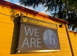 A sign flashes news outside Valley Inquiry Charter School in Salem, Ore., on May 13, 2024.